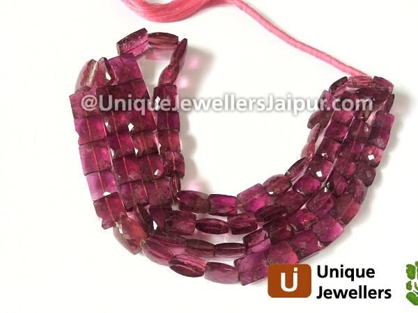 Rubellite Faceted Chicklet Beads